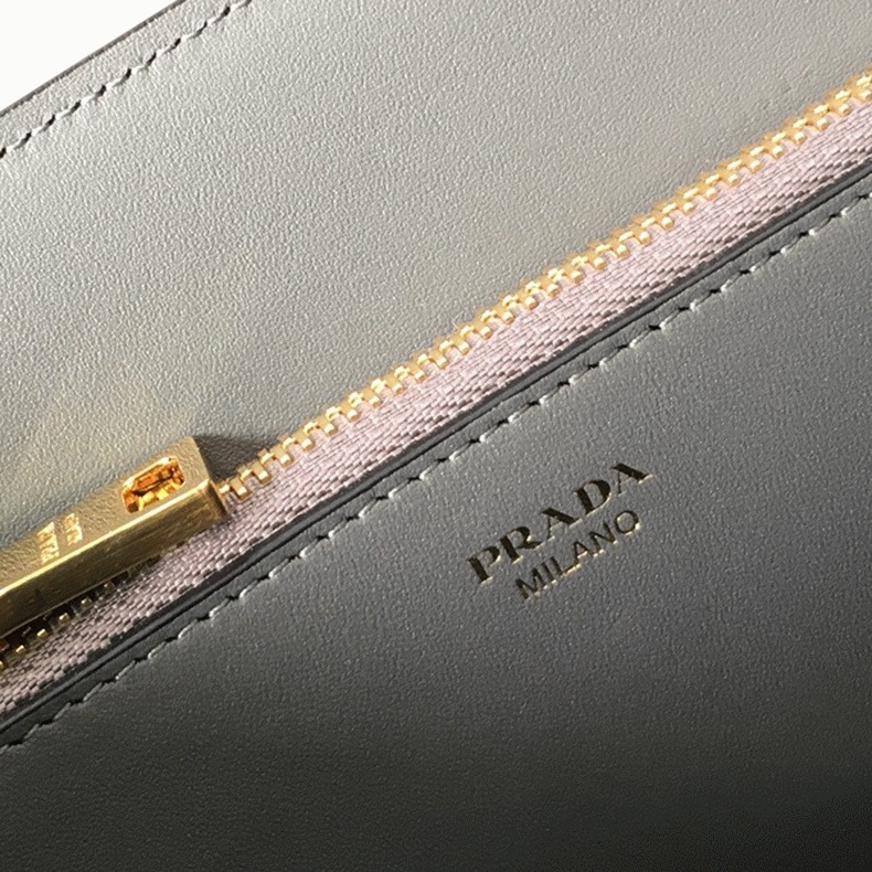 Prada Monochrome Small Bag Fake in Grey