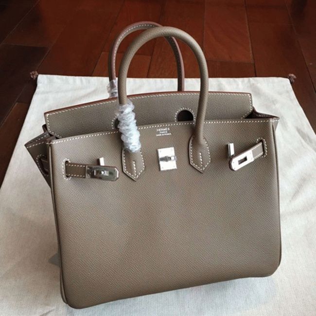 Etoupe Hermes Birkin 25cm Excellent Replica