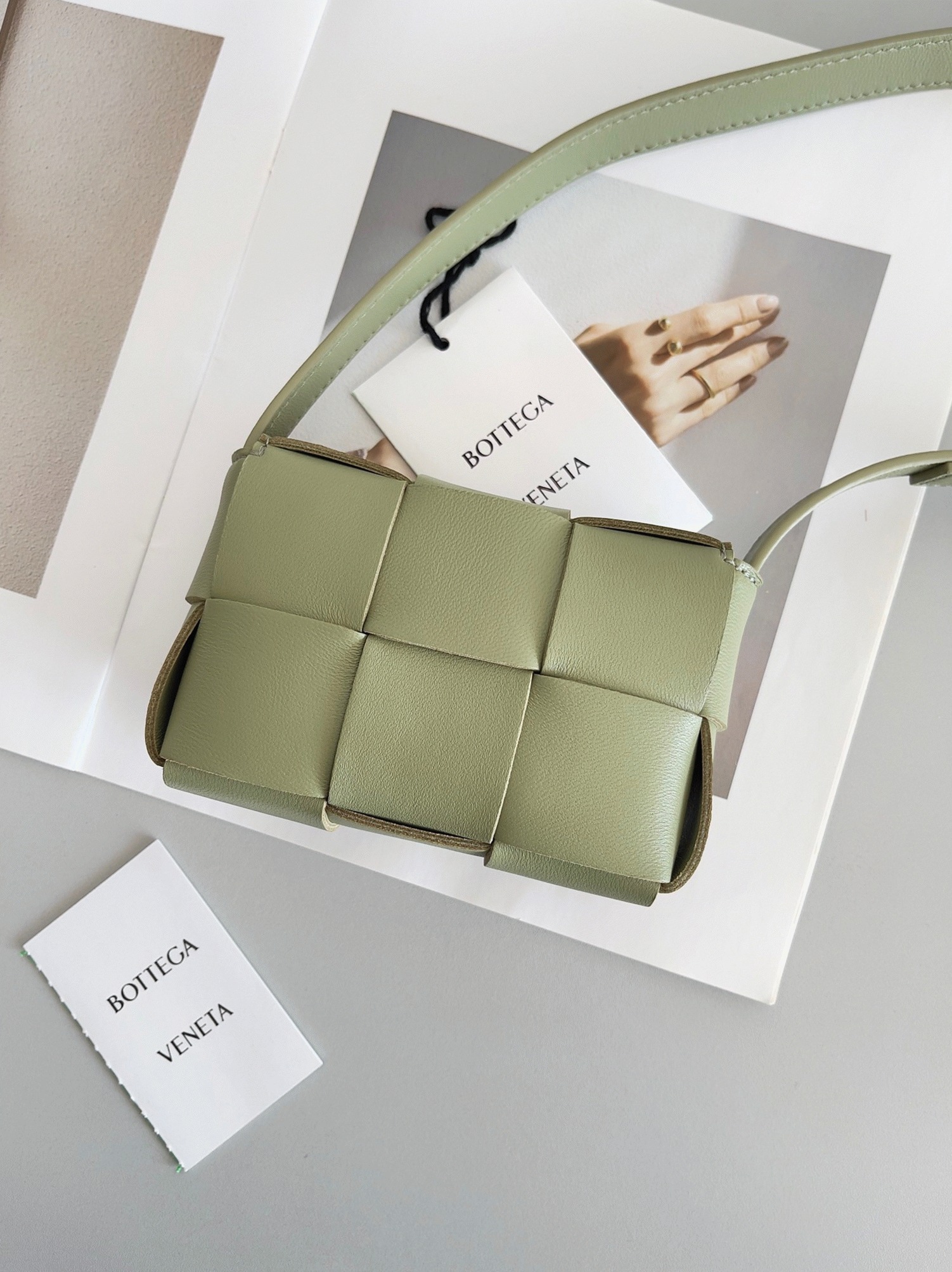 Top Quality Faux Bottega Veneta Candy Cassette Bag In Travertine