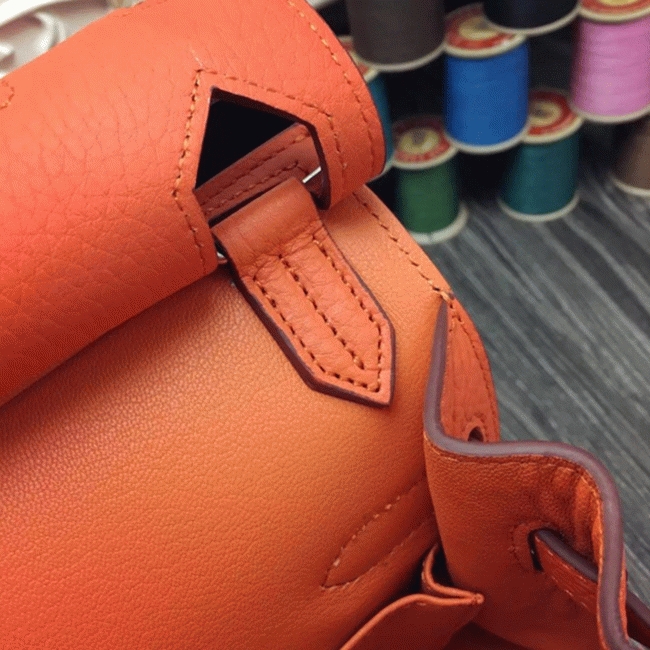 Orange replica Hermes Jypsiere 31cm handbag
