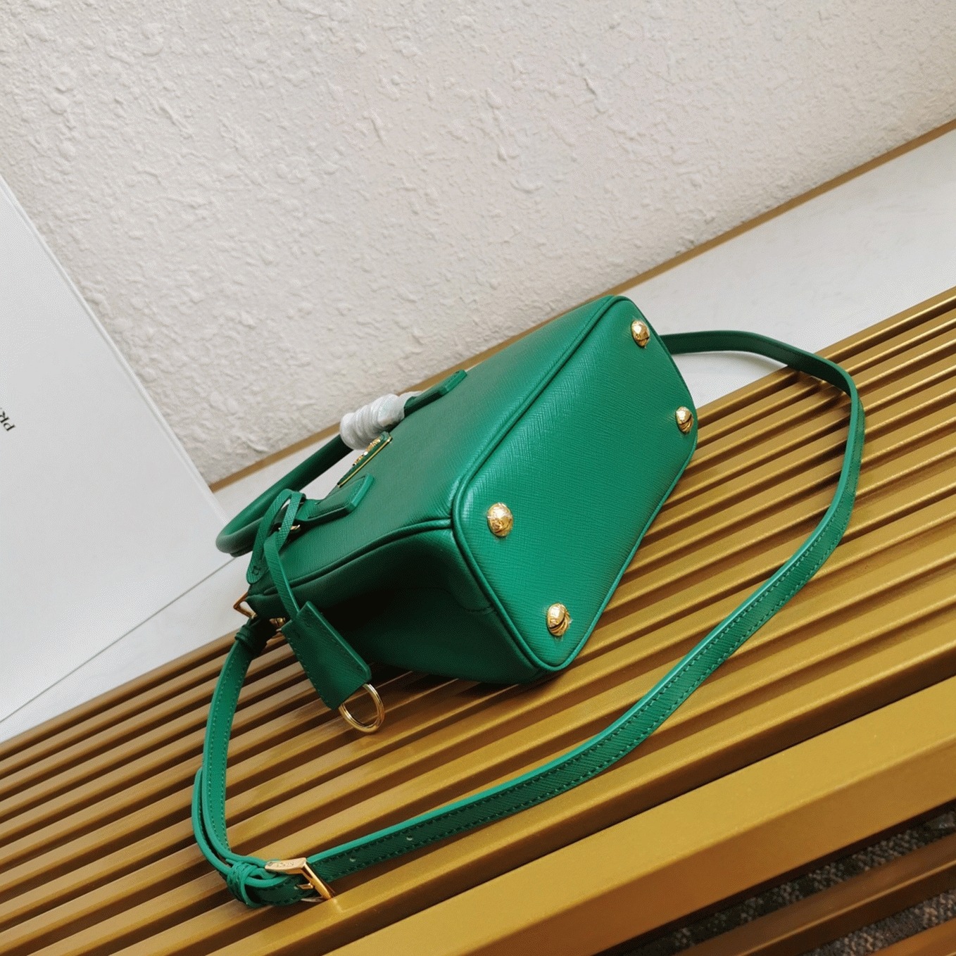 Green Prada Mini Galleria Bag Knockoff