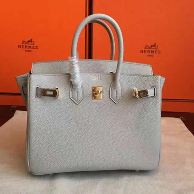 Pearl Grey Knockoff Designer Hermes Birkin 30cm Bag