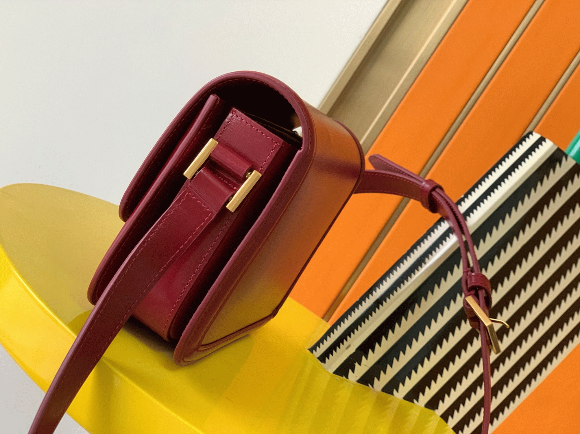 Replica Saint Laurent Small Solferino Bag Red Calfskin