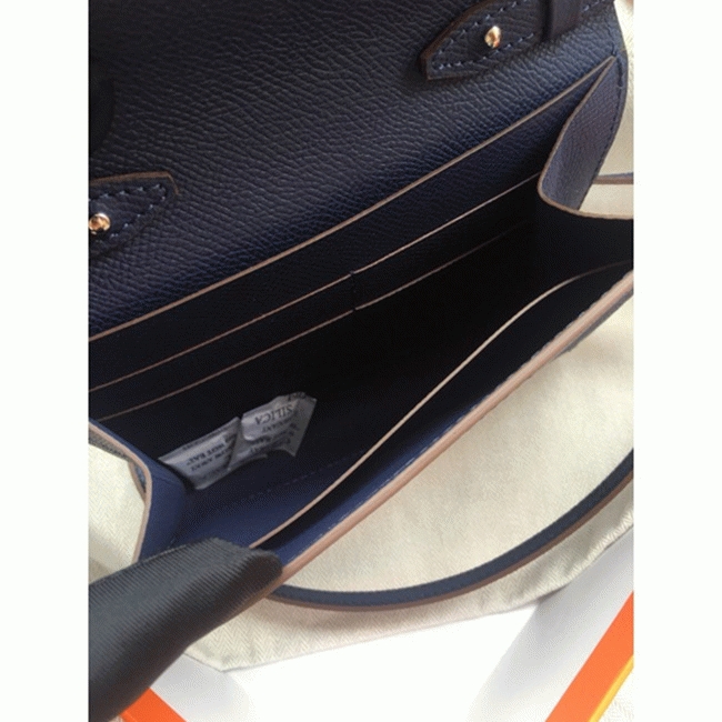 Sapphire replica Hermes Clic wallet with strap