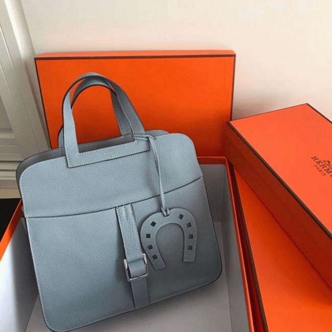 Blue Lin Copy Hermes Halzan Stylish Crossbody Bag