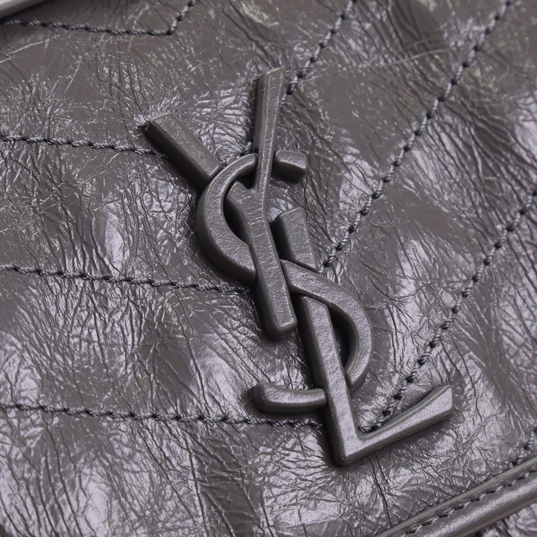 Replica Saint Laurent Niki Medium Chain Bag Dark Grey