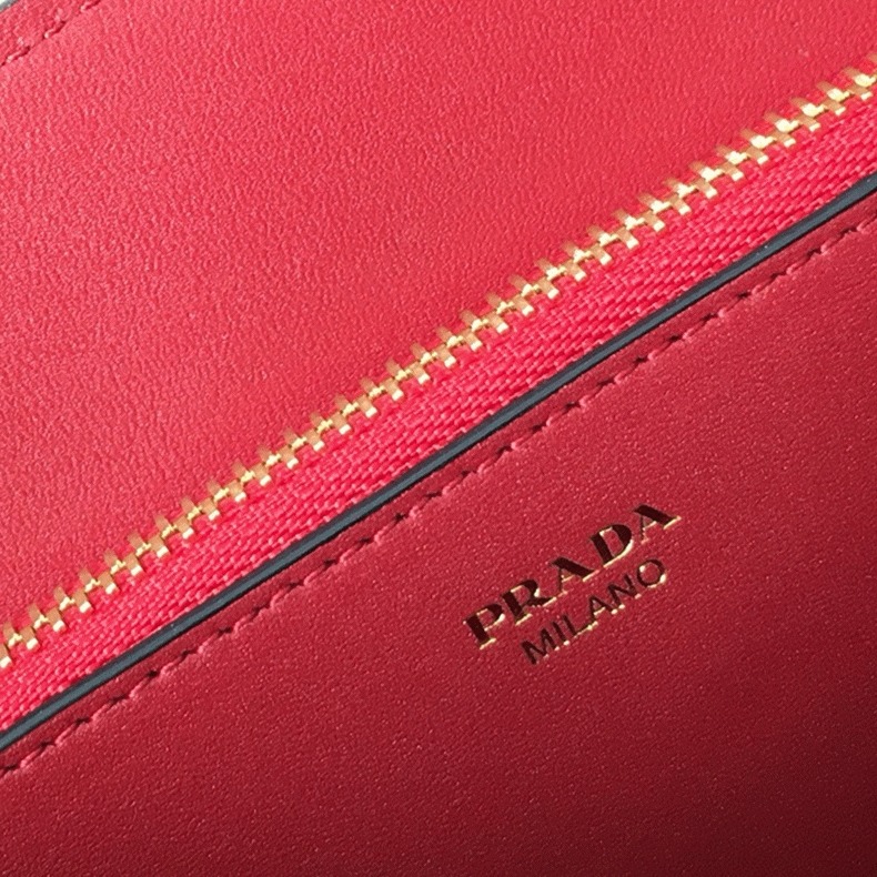Prada Monochrome Small Bag Knockoff in Red