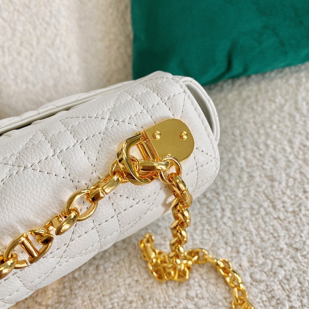 Dior Caro Medium Bag Replica in White
