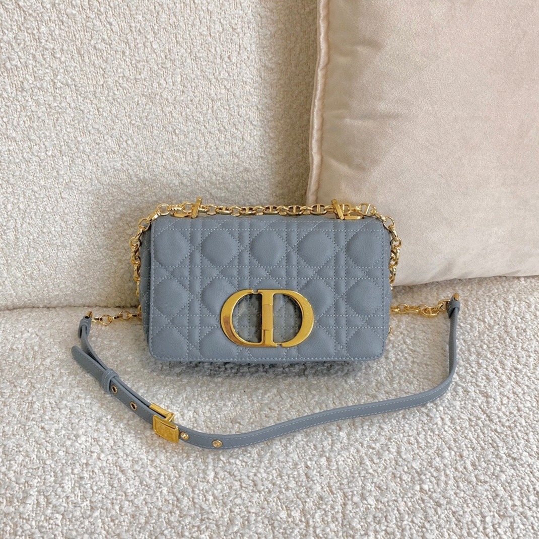 Dior Caro Small Bag Fake in Cloud Blue