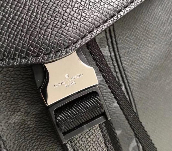 Louis Vuitton Taiga Leather Outdoor Backpack In Eclipse Black