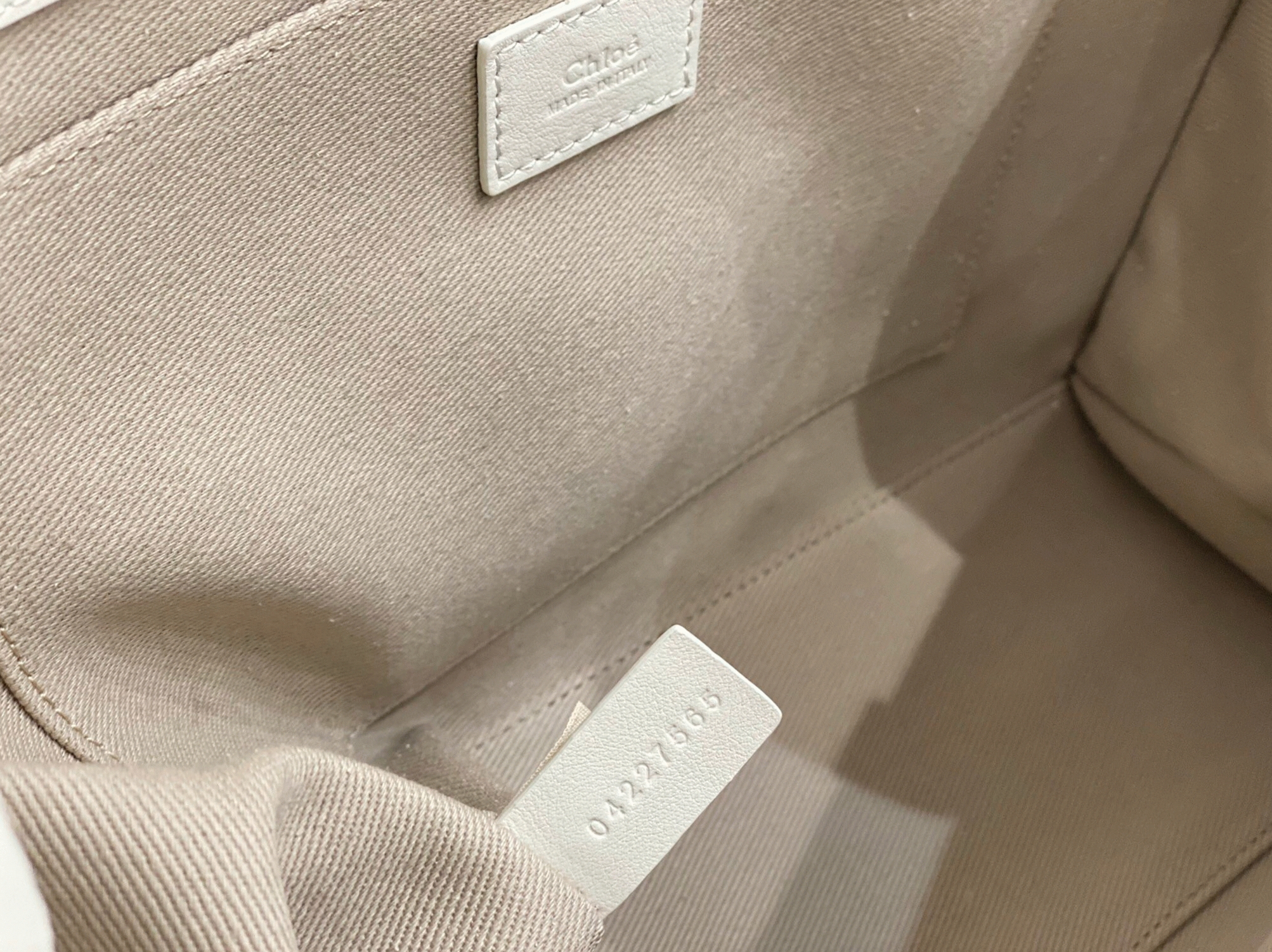 Top Quality Fake Chloe Woody Medium Tote Bag In White Calfskin
