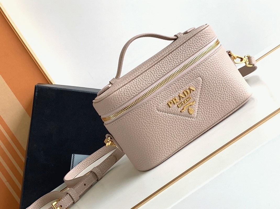 Prada Mini Vanity Bag Replica in Light Pink
