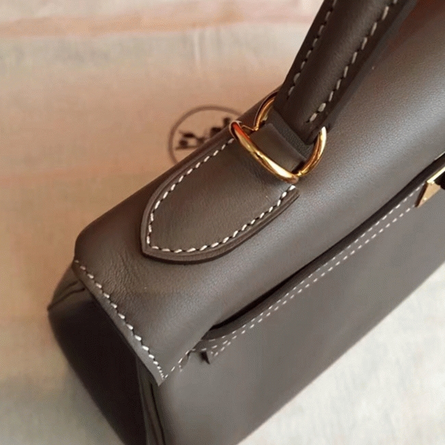 Etoupe Swift Copy Luxury Hermes Kelly Retourne 32cm Handbag