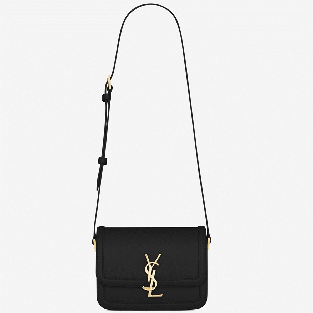 Replica Saint Laurent Small Solferino Bag Black Calfskin