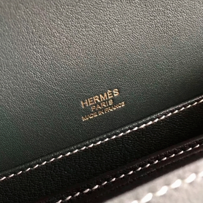 Best Knockoff Hermes Mini Sac Roulis Handbag Green