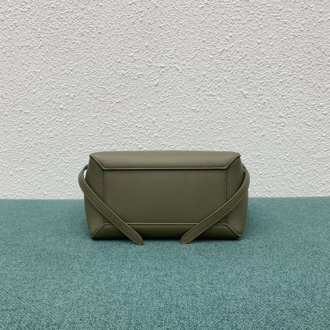 Celine Belt Nano Bag Fake in Army Green