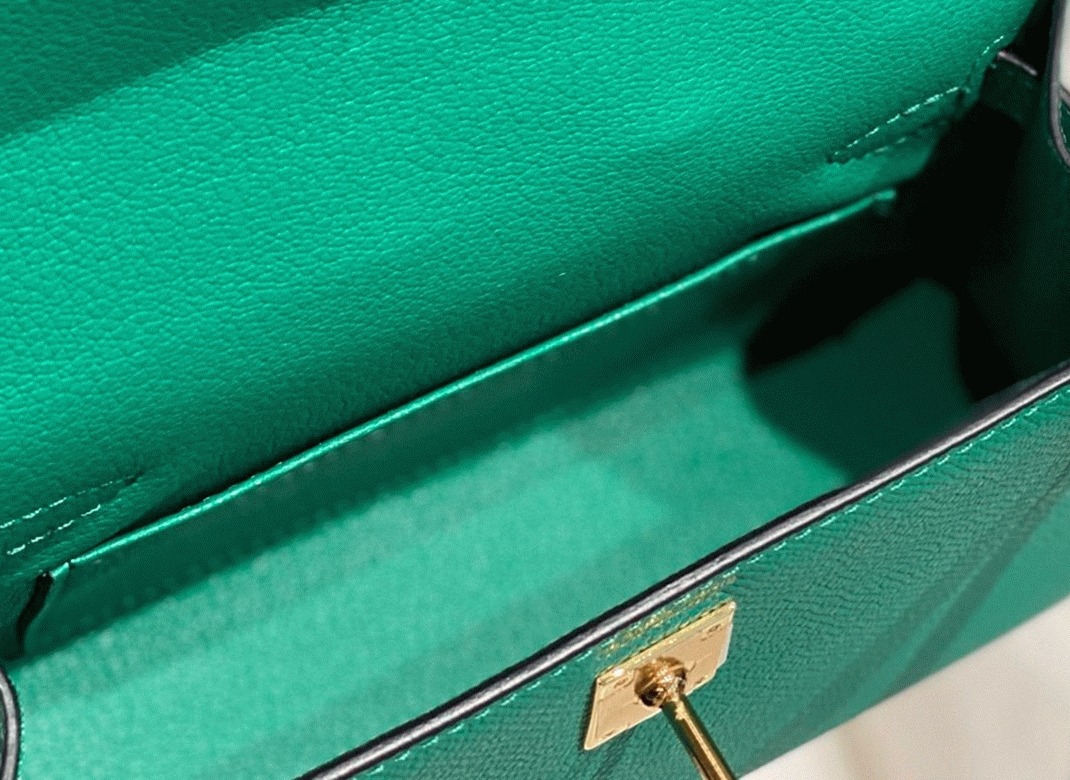 Hermes Kelly Mini II Bag Fake in Vert Jade