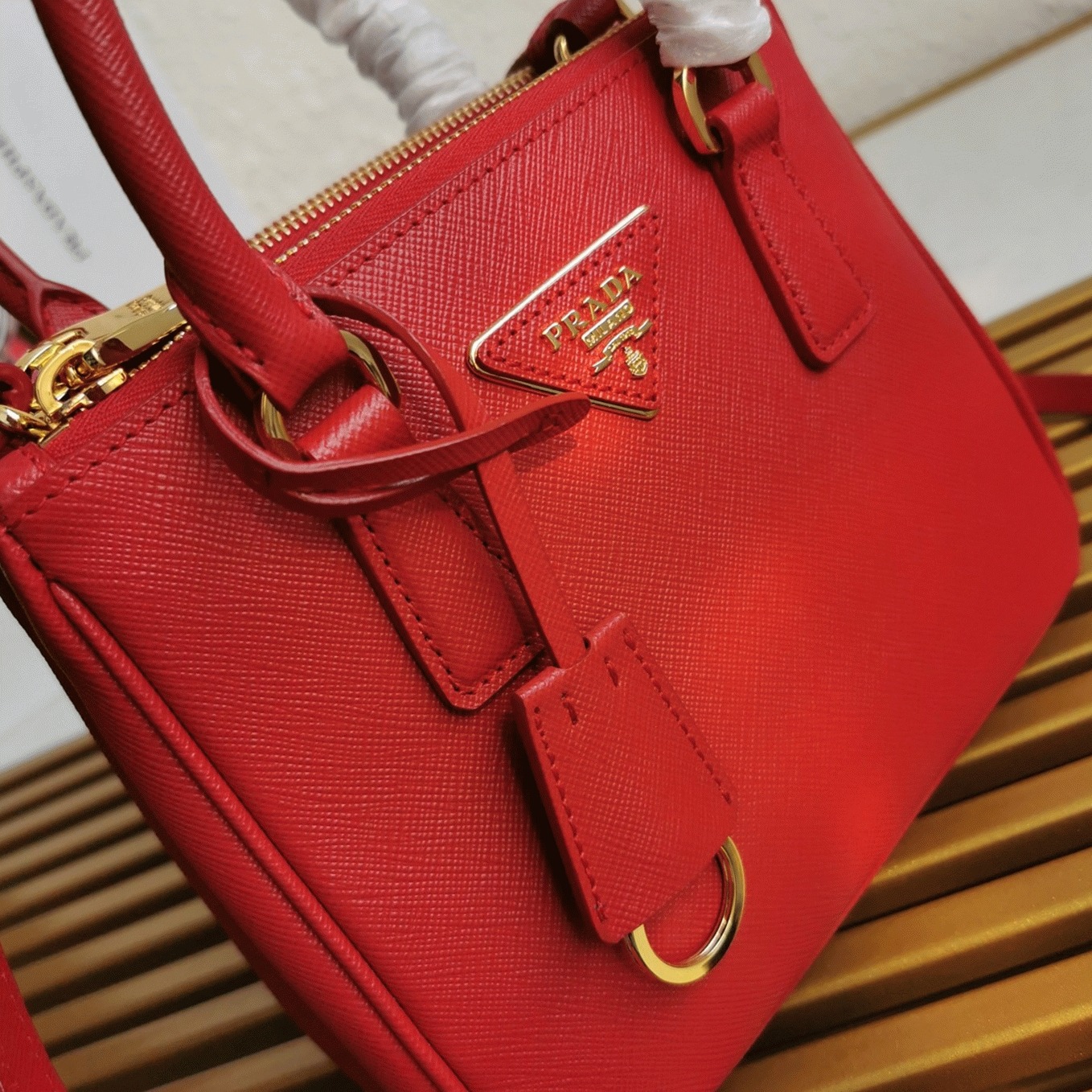 Red Prada Mini Galleria Bag Replica