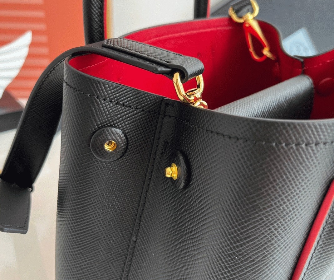 Black Prada Double Mini Bag Replica