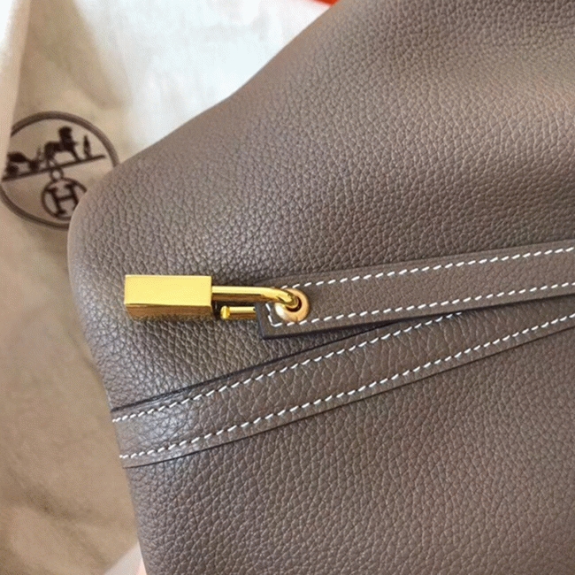 Taupe best replica Hermes Picotin Lock 18cm handbag
