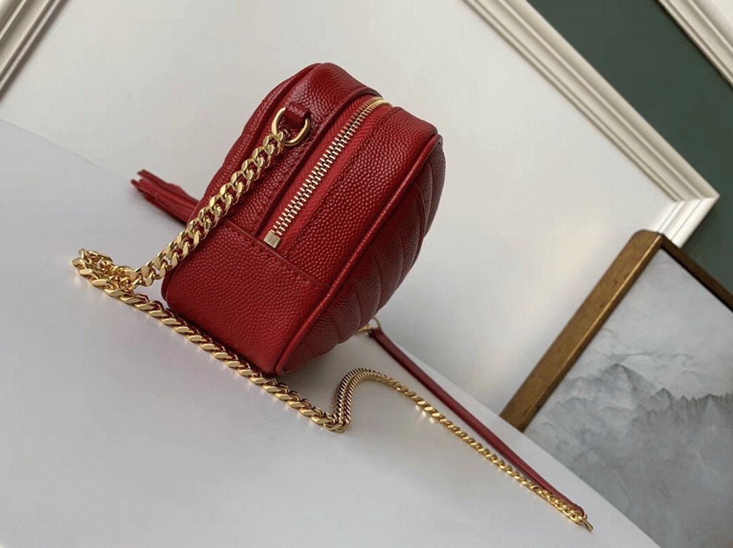 Fake Saint Laurent Lou Mini Bag Red