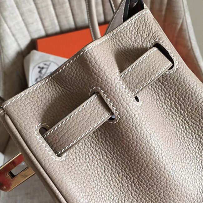 Grey High Quality Fake Hermes Birkin 30cm Purse