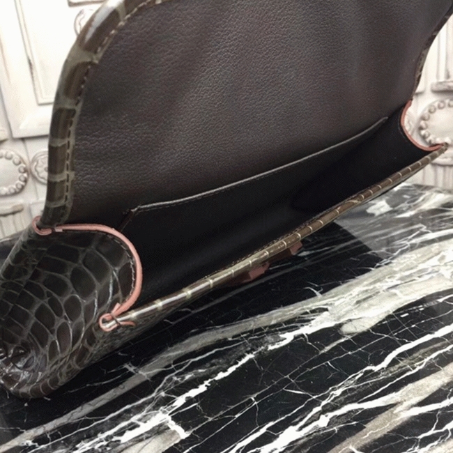 Chocolate Copy Hermes Jige Elan 29 Rich Tone Clutch Bag
