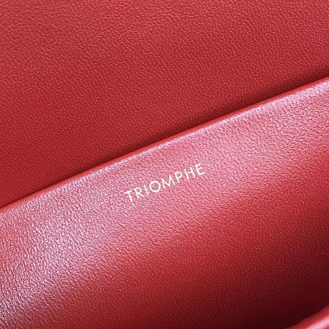Top Quality Fake Celine Triomphe Medium Bag In Red