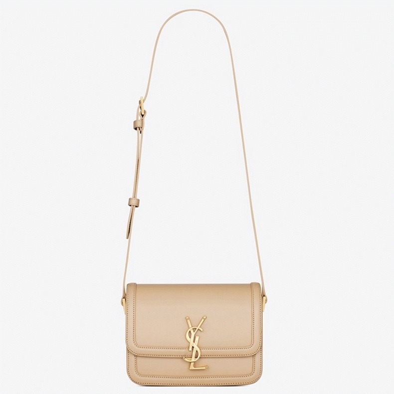 Replica Saint Laurent Small Solferino Bag Beige Calfskin