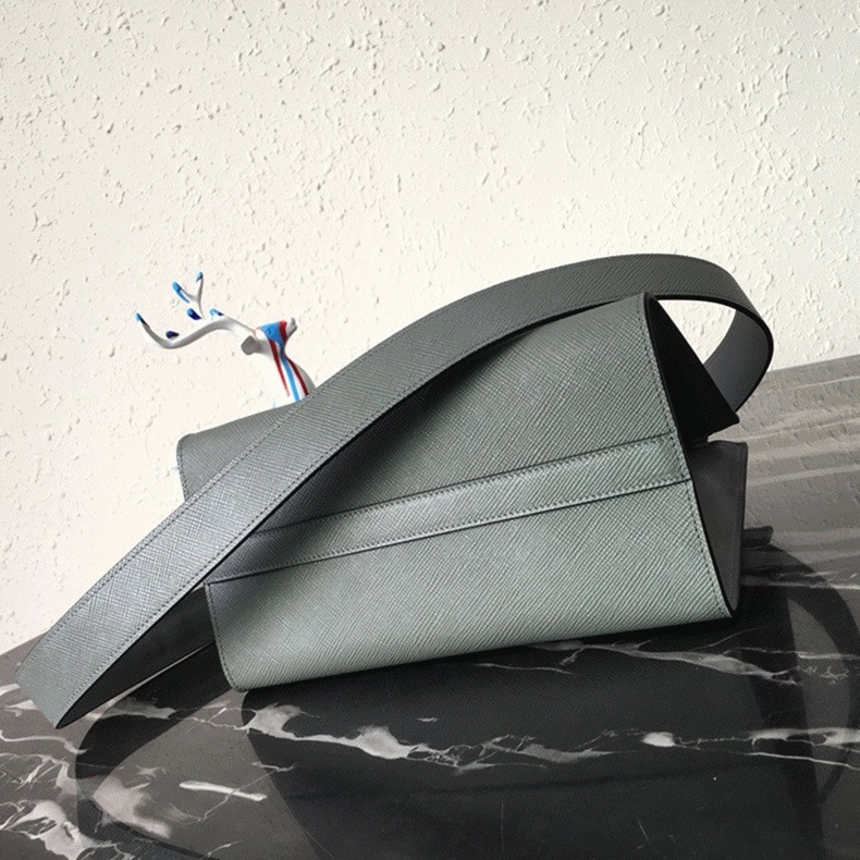 Prada Monochrome Small Bag Fake in Grey