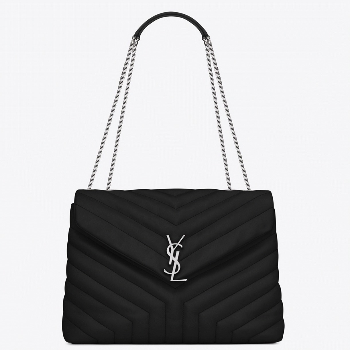 Replica Saint Laurent LouLou Medium Chain Bag Noir