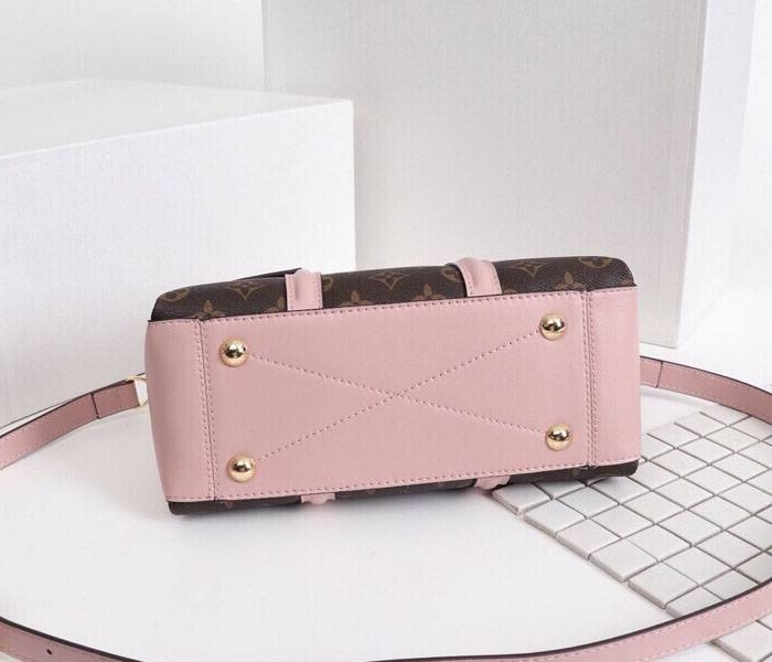 Louis Vuitton Monogram Canvas Soufflot BB Bag In Peach
