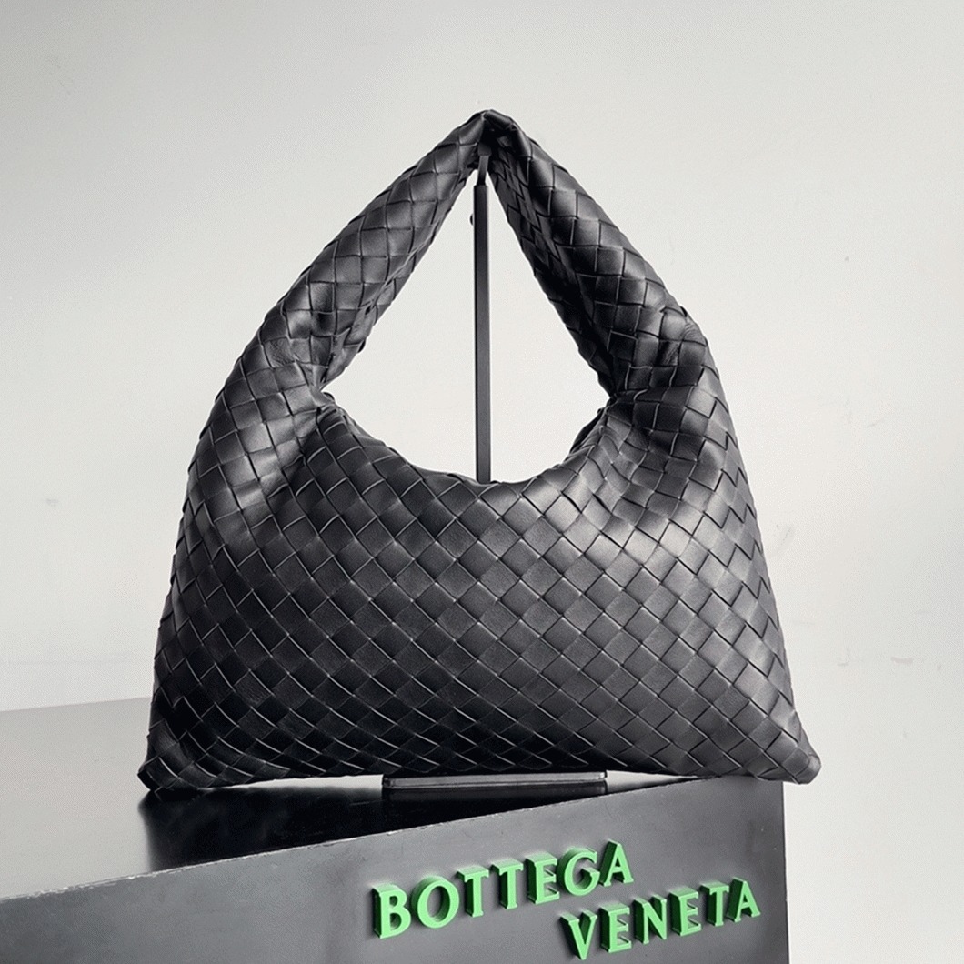 Replica Bottega Veneta Small Hop Bag Black