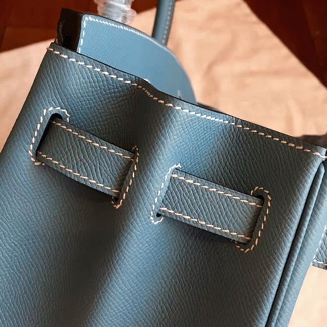 Blue Jean Hermes Birkin 30cm Imitation Handbag