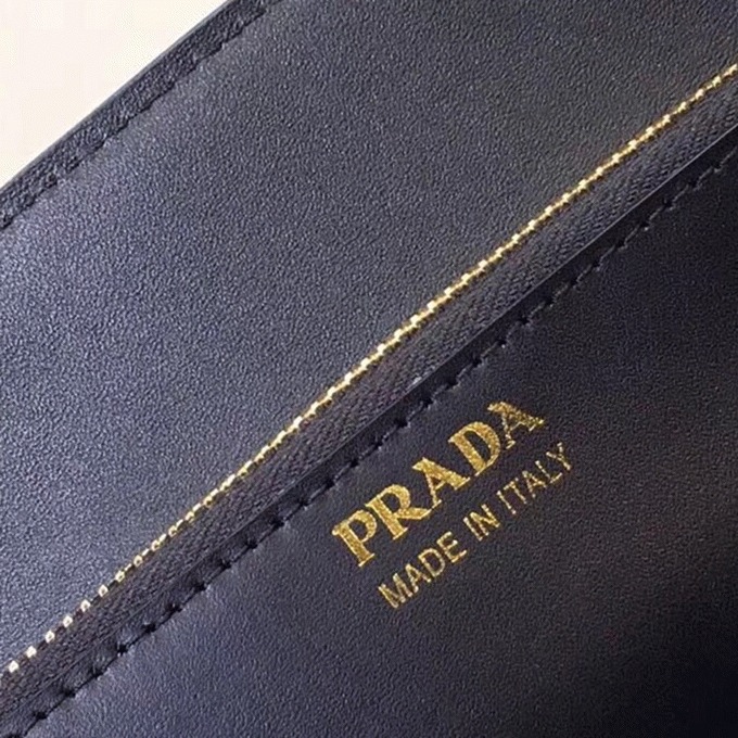 Prada Monochrome Medium Bag Knockoff in Black