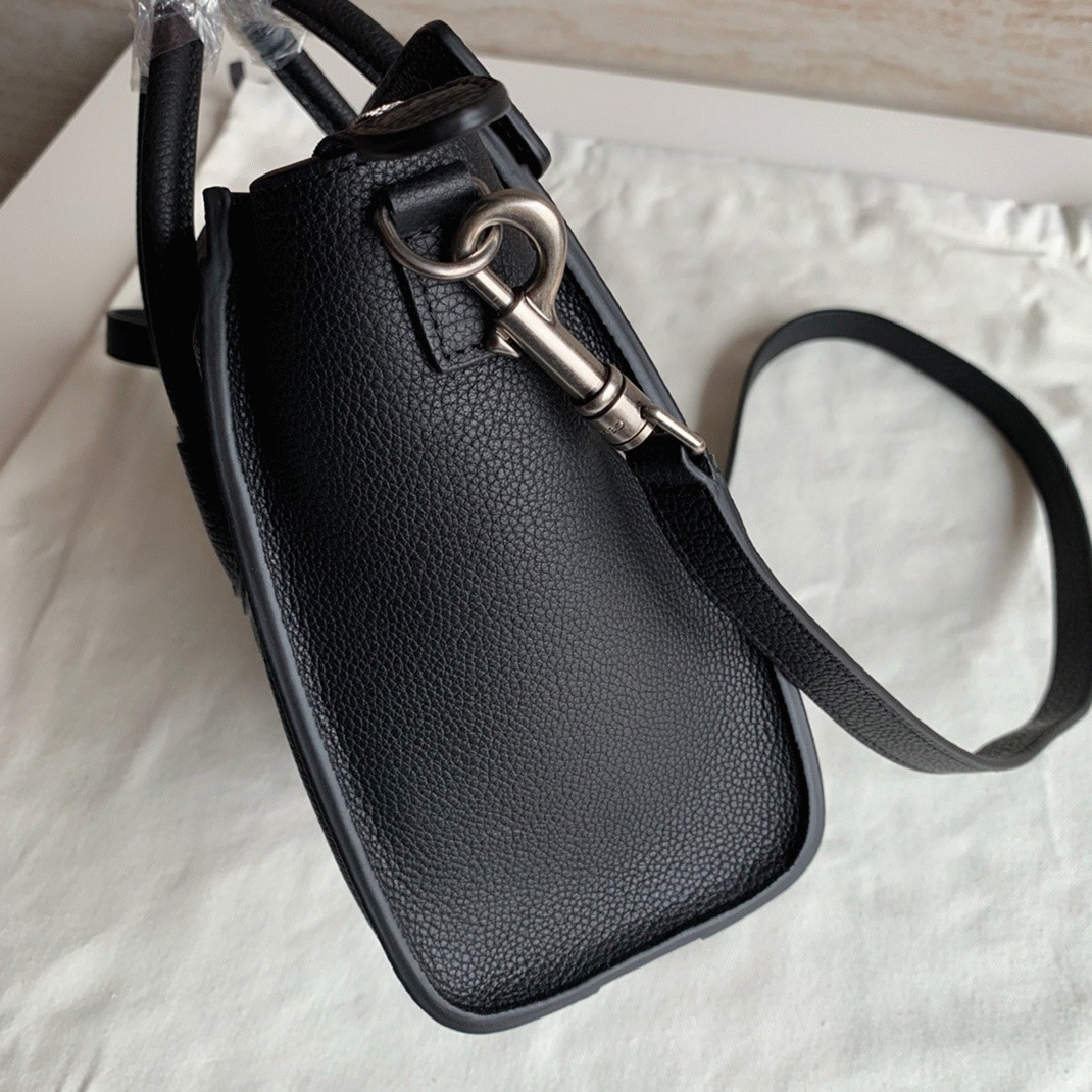 Celine Nano Luggage Tote Bag Replica in Black