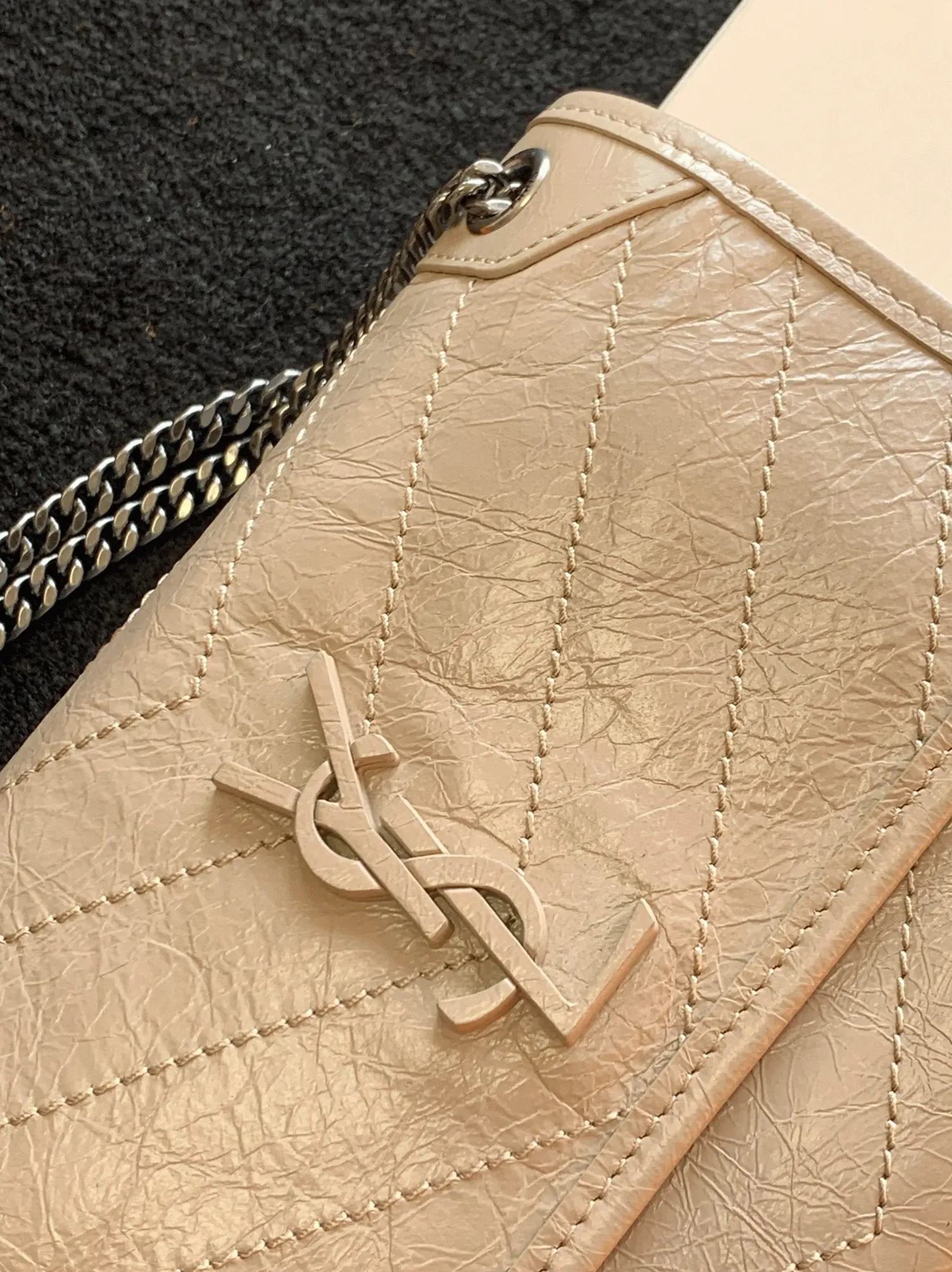 Fake Saint Laurent Niki Baby Chain Bag Beige