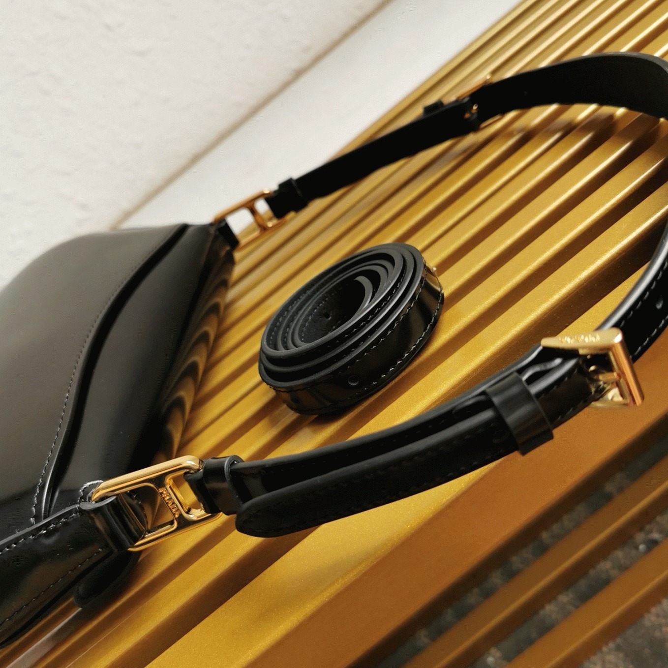 Prada Shoulder Bag Fake in Black