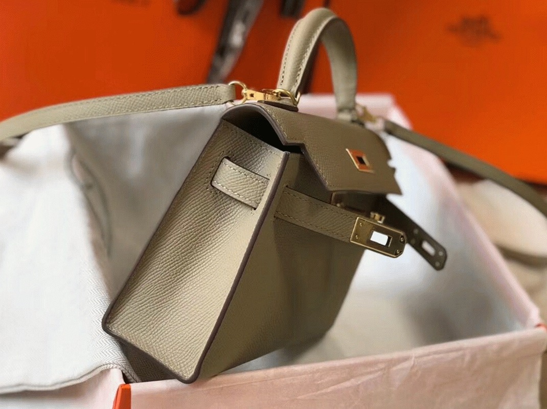 Hermes Kelly Mini II Bag Fake in Gris Tourterelle