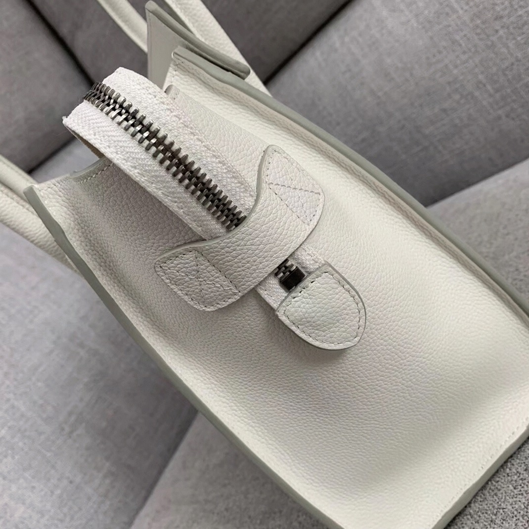 Celine Micro Luggage Tote Bag Fake in White