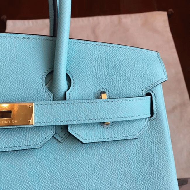 Blue Atoll Imitation Luxury Hermes Birkin 30cm Tote