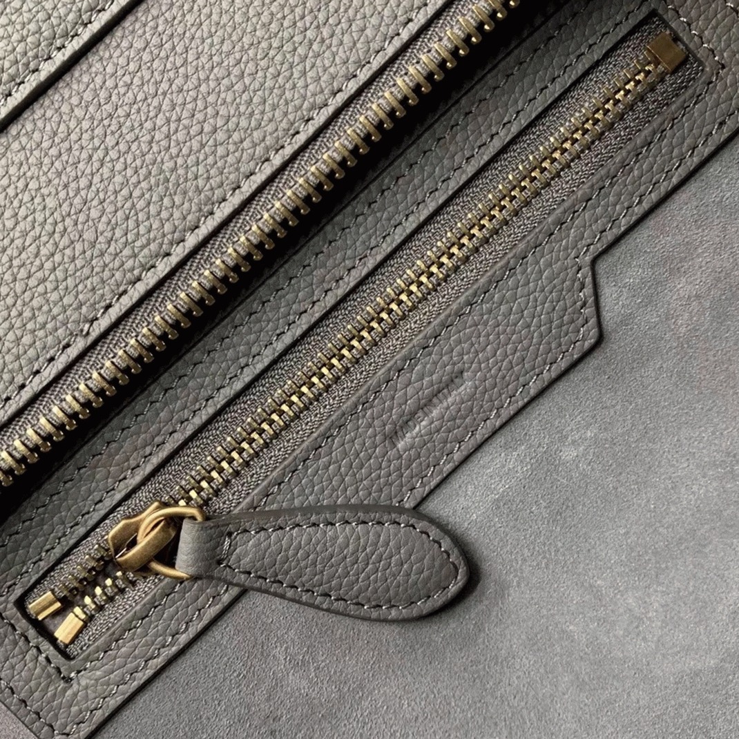 Celine Micro Luggage Tote Bag Faux in Kohl