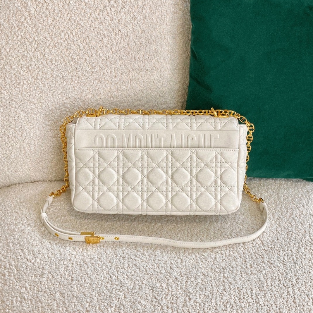 Dior Caro Large Bag Replica in White