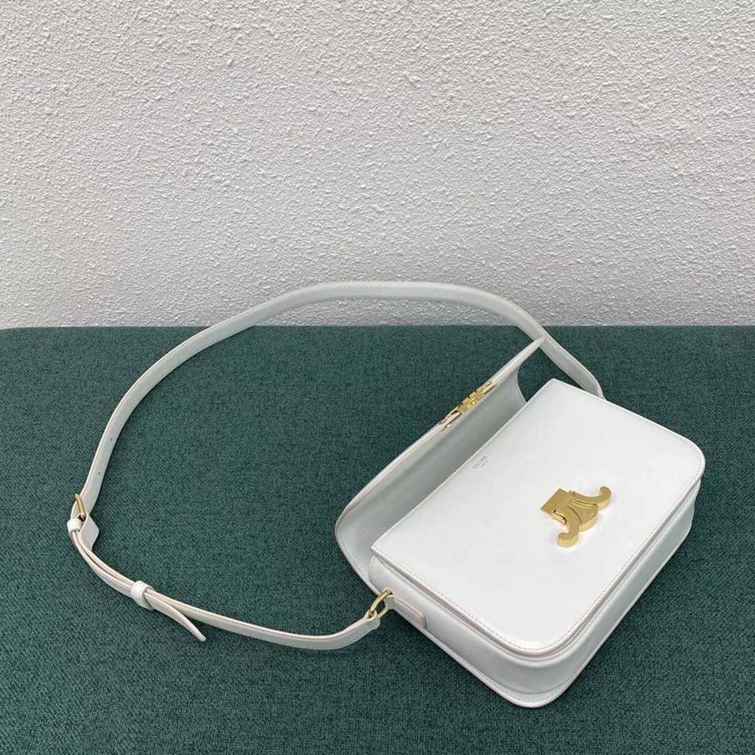 Top Quality Replica Celine Triomphe Medium Bag In White