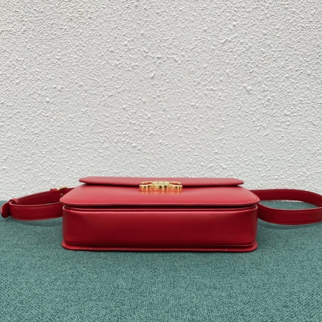 Top Quality Fake Celine Triomphe Large Bag In Red