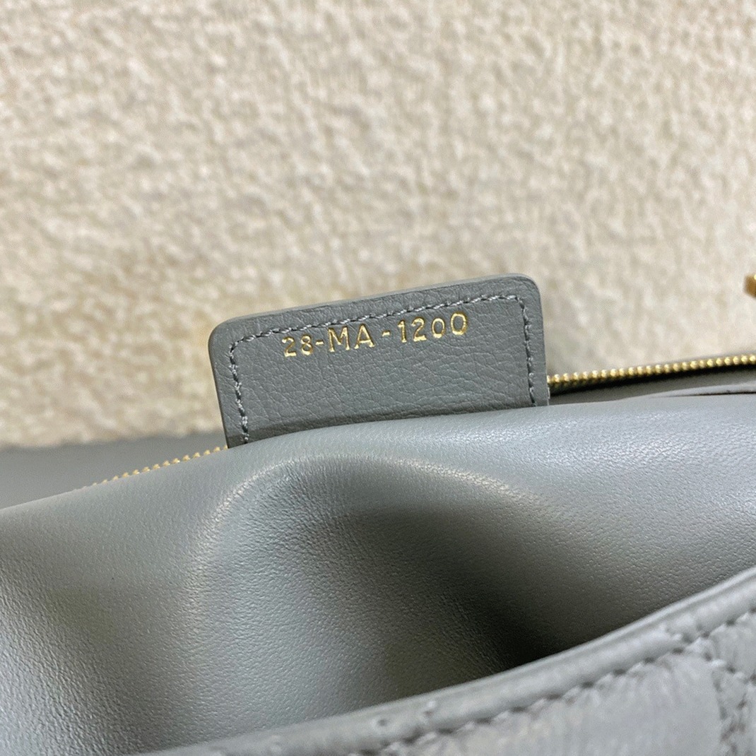 Dior Caro Large Bag Knockoff in Grey