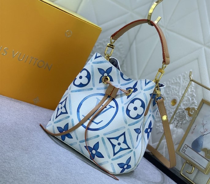 Louis Vuitton LV By The Pool Monogram Tiles Canvas NeoNoe BB Bag In Lagoon Blue