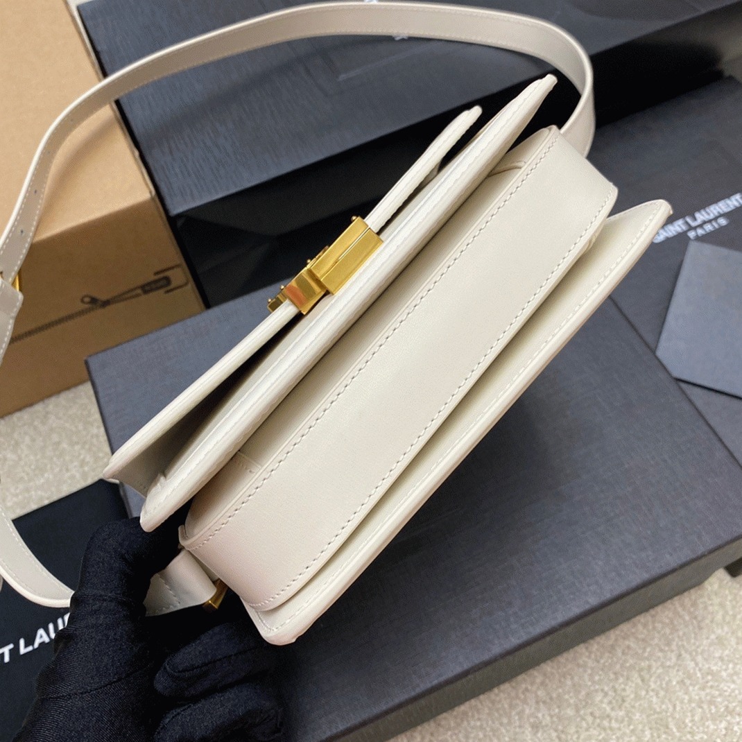 Replica Saint Laurent Small Solferino Bag White Calfskin