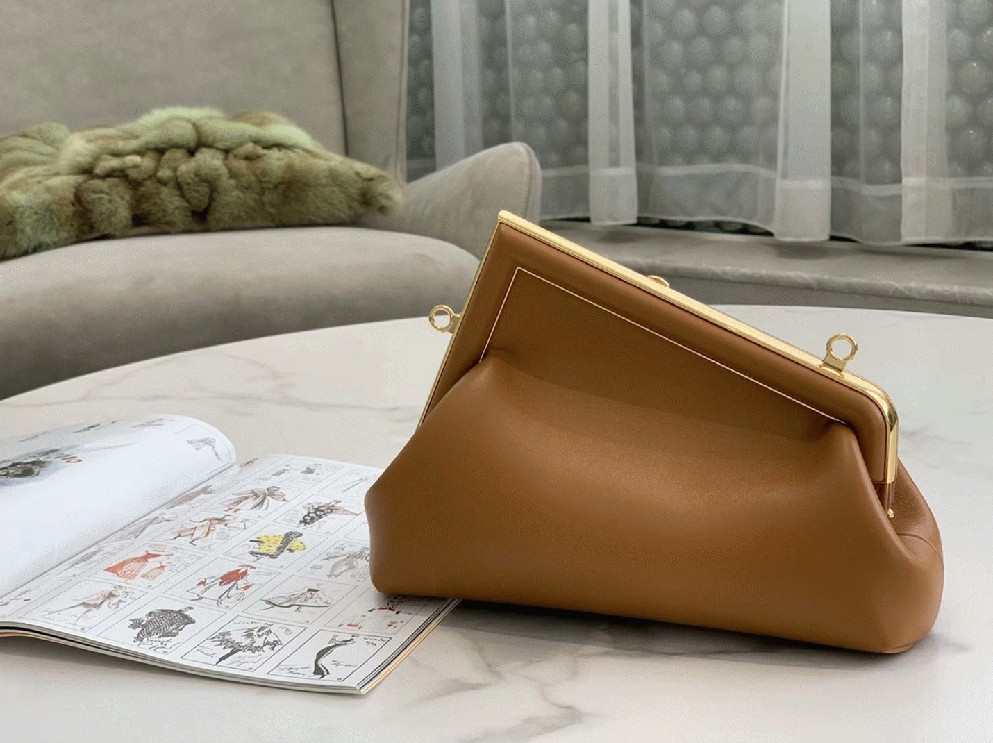 Top Quality Knockoff Fendi First Small Bag In Brown