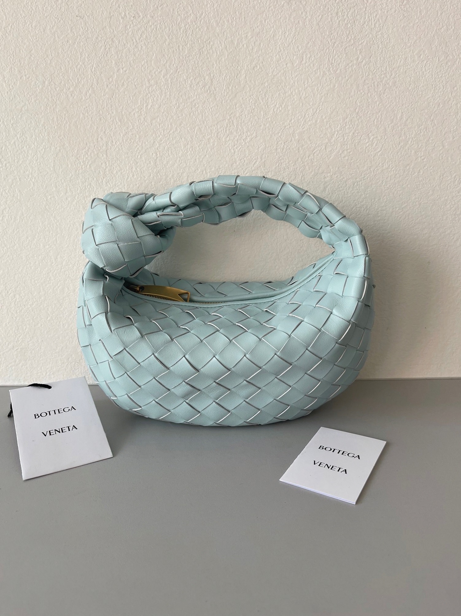 Fake Bottega Veneta BV Jodie Mini Bag Teal Washed